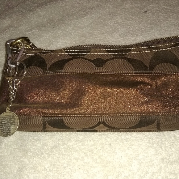 Authentic Coach Signature Stripe Hobo F0726-11096 - Picture 3 of 4